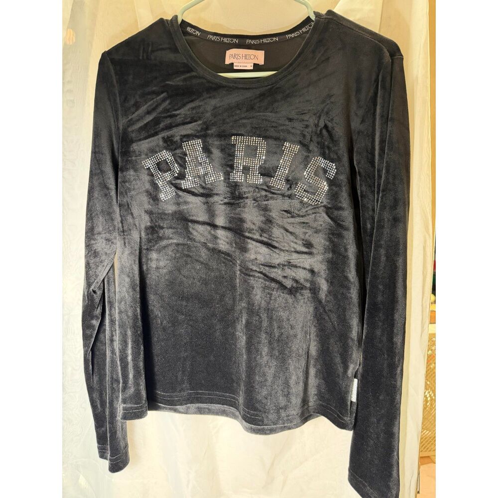 Paris Hilton Velour Sweater